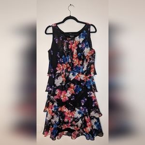S.L. Fashions tiered dress sz 12